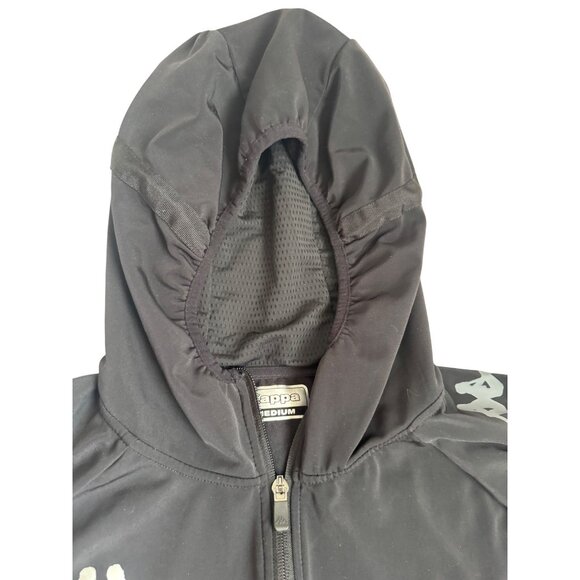 Kappa Women's Medium Black Hooded Zip-Up Jacket - Picture 7 of 10